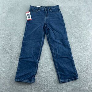 Calvin Klein Womens High-Rise Straight Leg Jeans Size 16 Blue NWT 5651